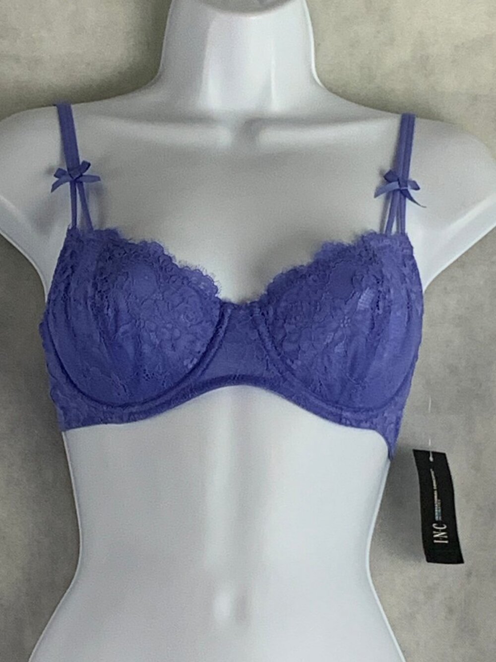 INC International Concepts Women's Lily T-Shirt Bra, Lolite Blue, Small